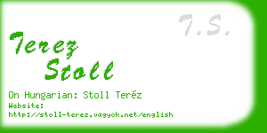 terez stoll business card